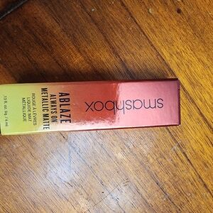 Smashbox Ablaze Metallic Matte Lipstick in Red and Gold